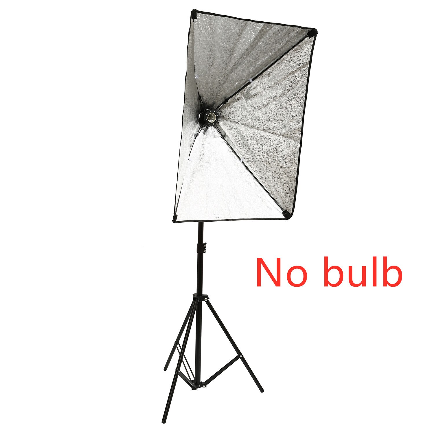Photography Lighting Kit - 2M Tripod Stand + Softbox + 50W Dimmable LED Lamp for Video Shooting: No bulb
