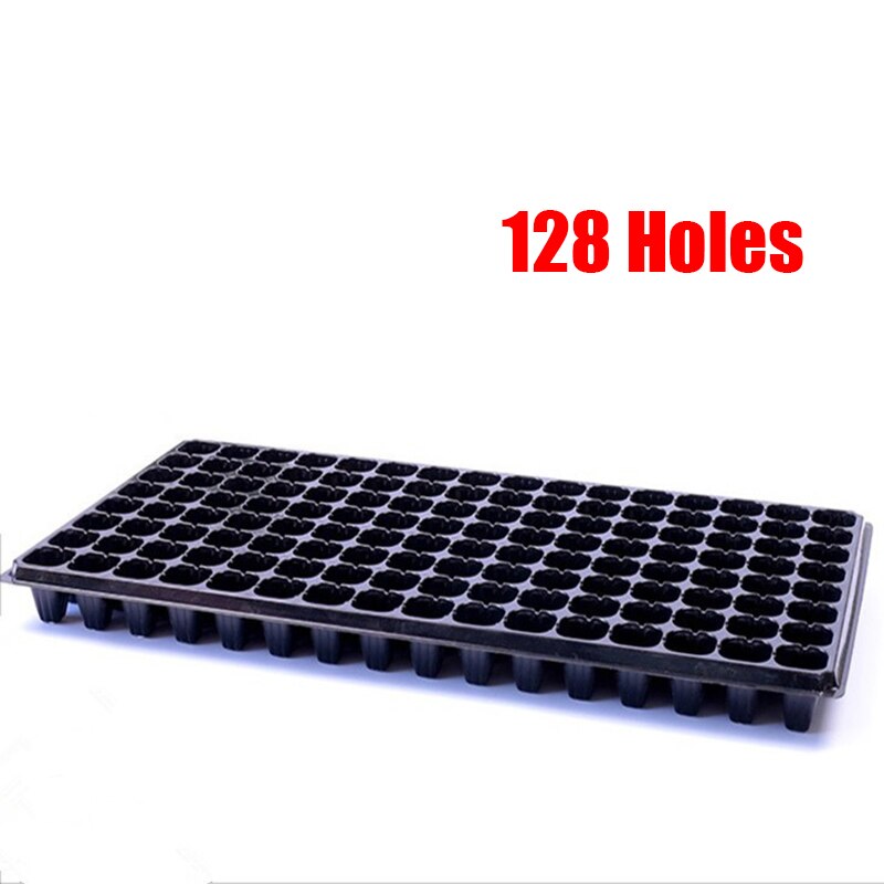 200 Holes Plastic Seedling Starter Trays Plant Flower Pots Nursery Grow Box Tray Plug Planting Planter Container: 128 Holes