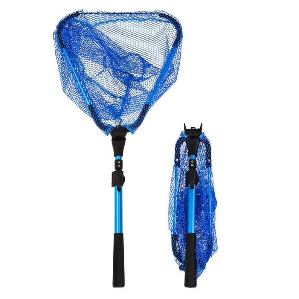 Telescoping Folding Fish Landing Net 2 Section Collapsible Fishing Net for Fly Fishing Catch and Release