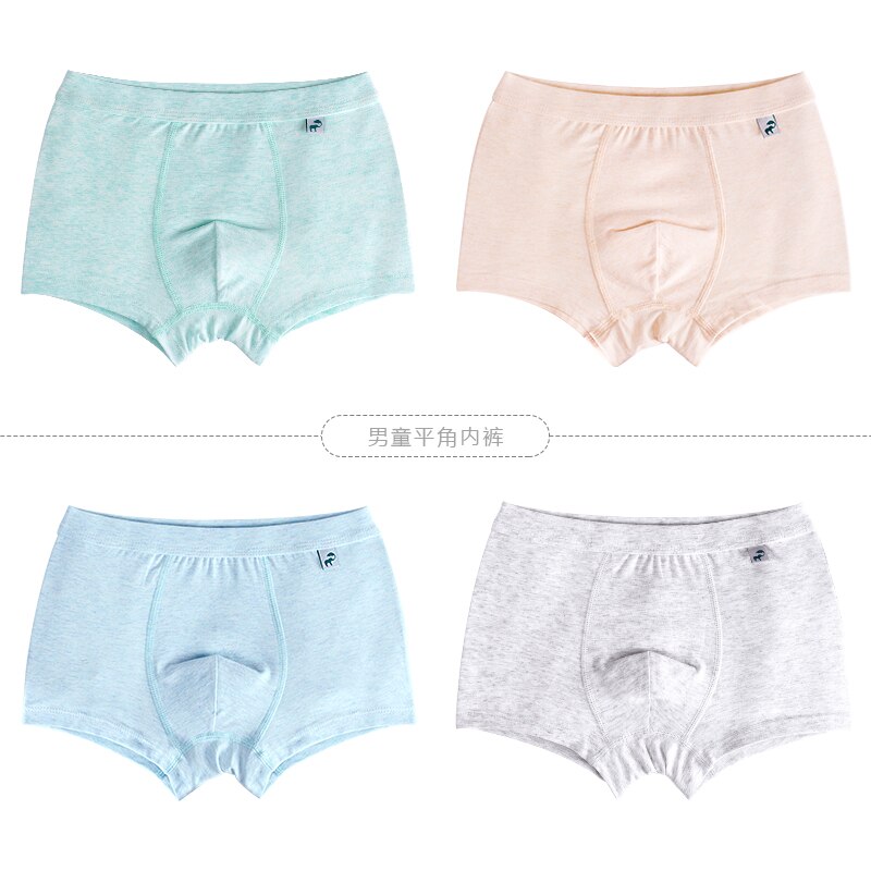 4 Stks/partij Boxer Ondergoed Voor Jongens Katoen Kinderen Slipje Shorts Kid Jonge Tiener Ademend Panty Underpant 4-16T: N11 02 4PCS / 4T(110)