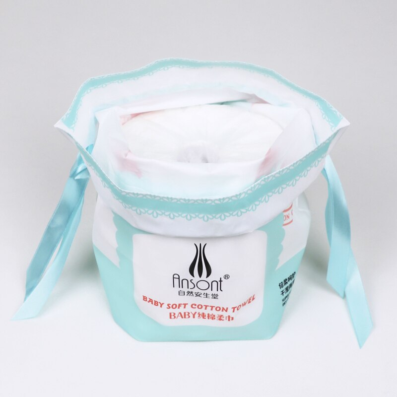 China factory 100% cotton disposable baby dry wipes