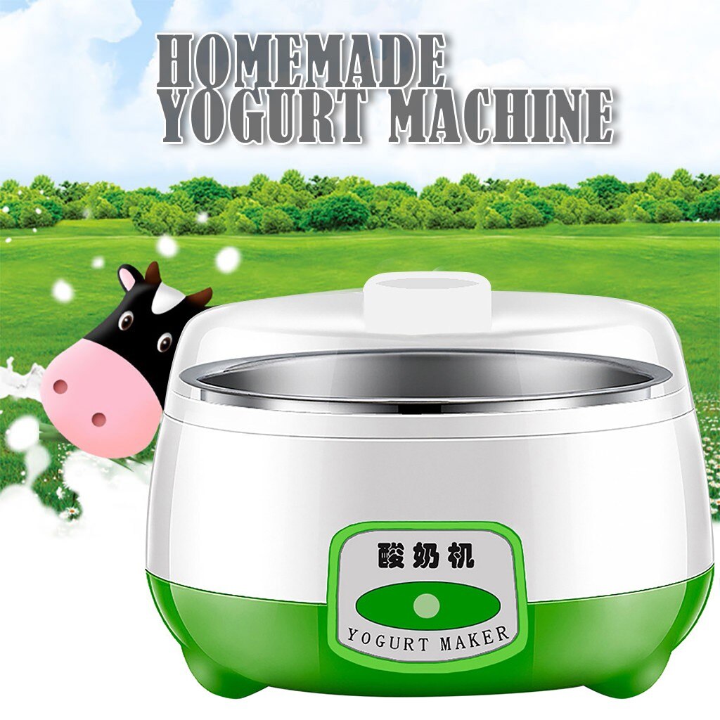 Yogurt Maker Mini Automatic Yogurt Machine Household Diy Yogurt Tools Kitchen Appliance Stainless Steel Inner Tank Pink 220v#h3