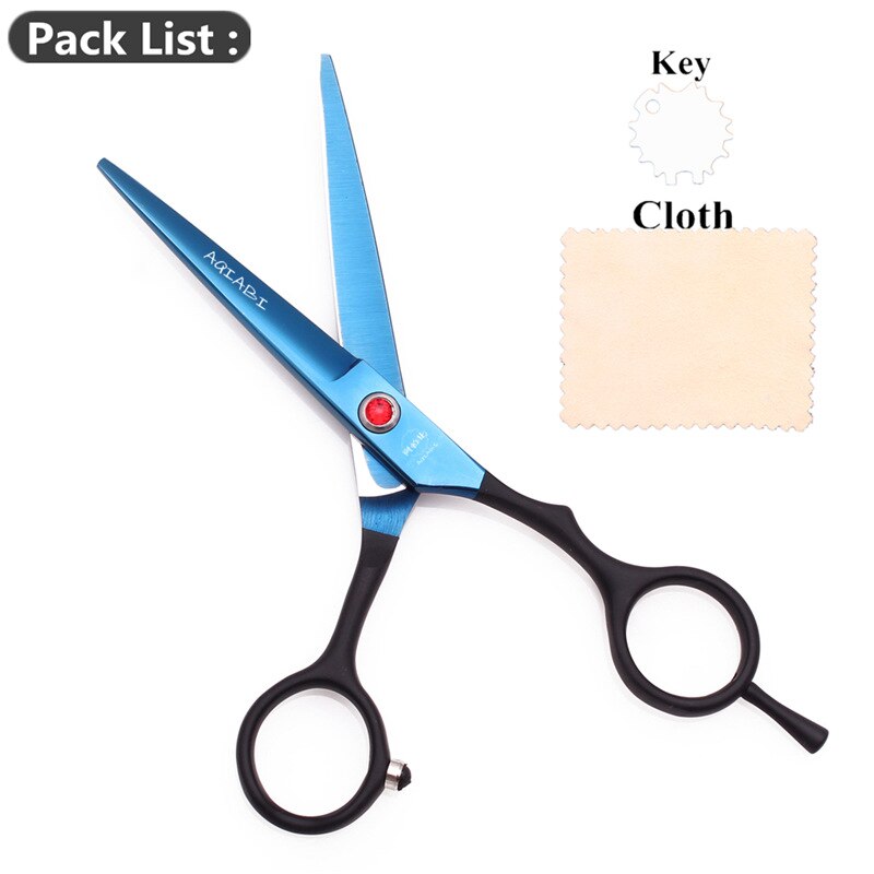 AQIABI JP-ciseaux en acier pour coiffeur, ciseaux de coupe de cheveux professionnels, 5.5 pouces, AQIABI JP, A1029: A1029 Lan C 5.5N