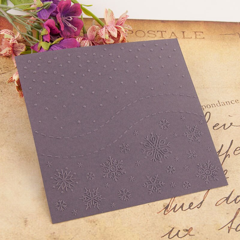 Christmas Snowflake Printed Plastic Embossing Folders For Diy Card Making Scrapbooking Photo Album Template Handmade Crafts