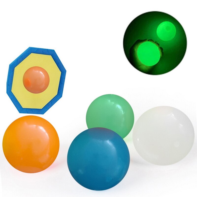 Stick Wall Ball Stress Relief Ceiling Balls Squash Ball Globbles Decompression Toy Sticky Target Ballceiling Light Ball