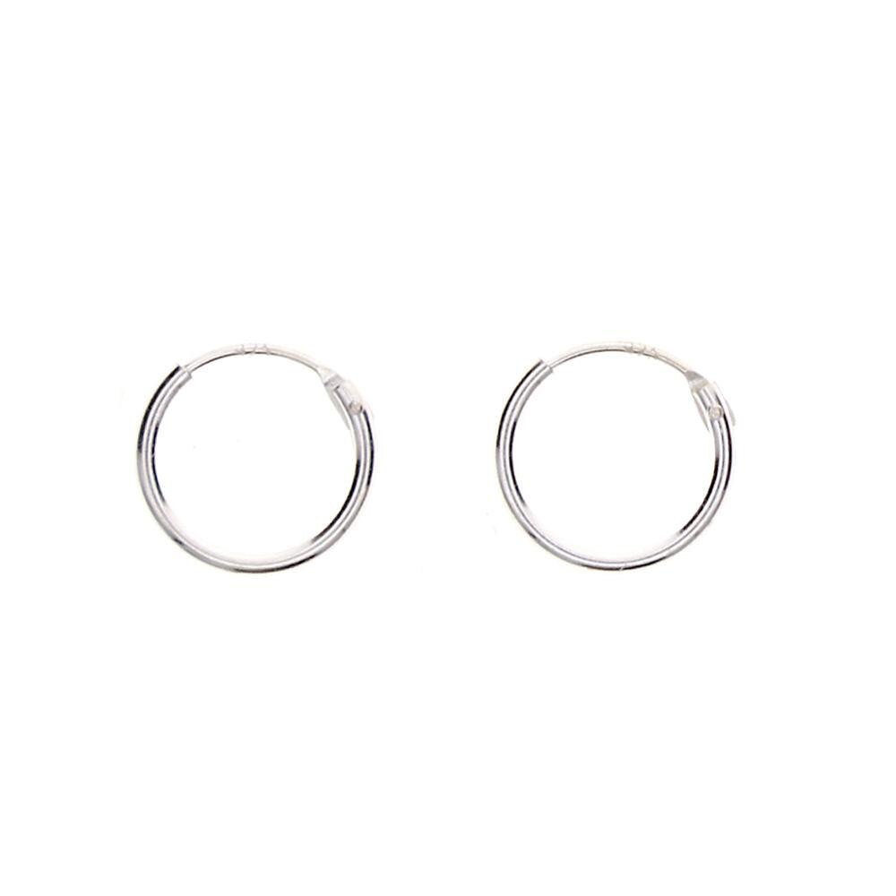 Lille bøjle øreringe kvinder sølv farve cirkel øreringe mænd runde øreringe smykker anti allergi øre piercing bijoux #265740: 11mm