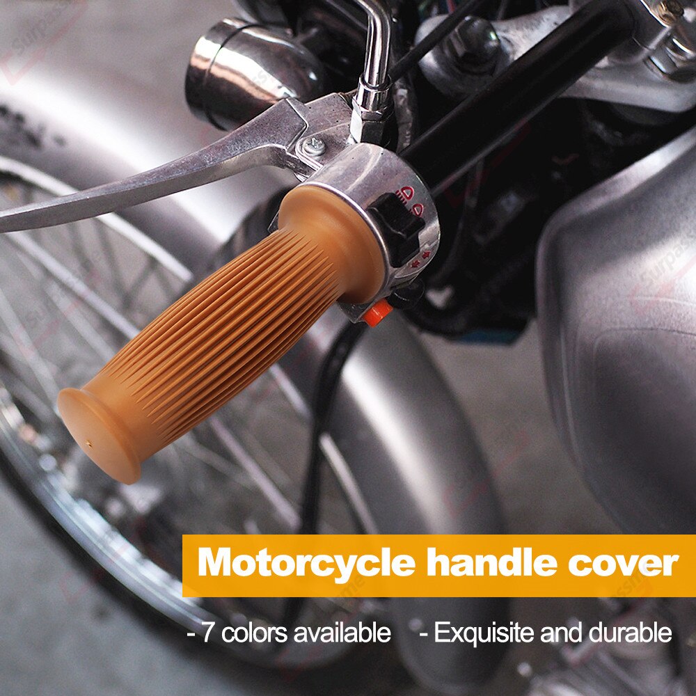 7/8 &quot;22mm 24mm Motorrad Lenker Griffe Gummi Gel nicht Unterhose Moto-Cross Griff Griffe Bremse Drossel Griffe Motorrad zubehör