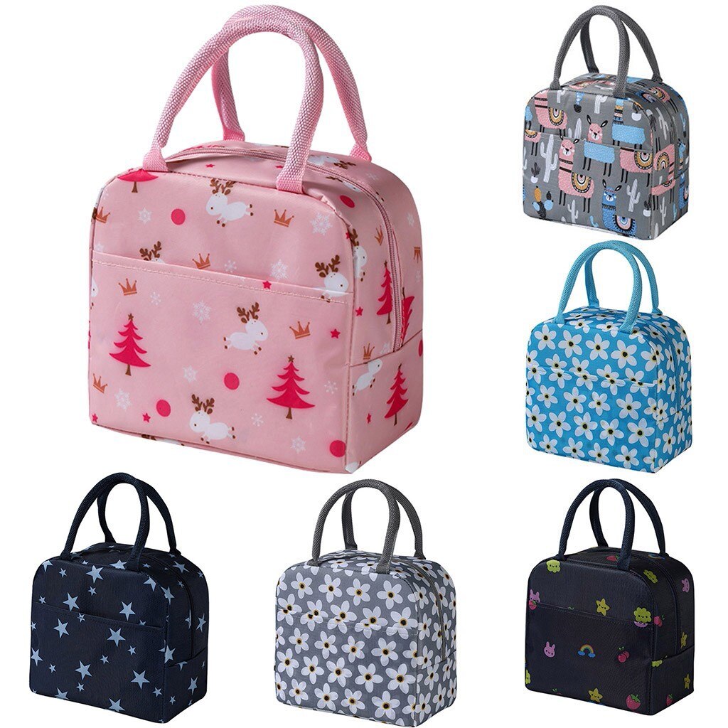 Borsa da pranzo per Picnic isolata per cartoni animati borsa da pranzo fredda portatile termica borsa da pranzo per alimenti termici borse da pranzo per Picnic per donna bambini