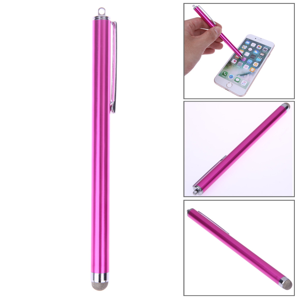 Univers metal metal mikrofiber stylus tip touch screen mini pen til iphone / ipad / samsung / smartphone / tablet pc computer