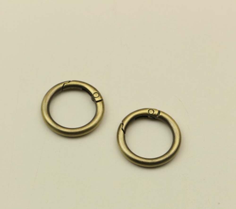 10pcs 3.8cm inner width Spring Open Link Metal Ring for Bag Handbag Purse Sewing DIY