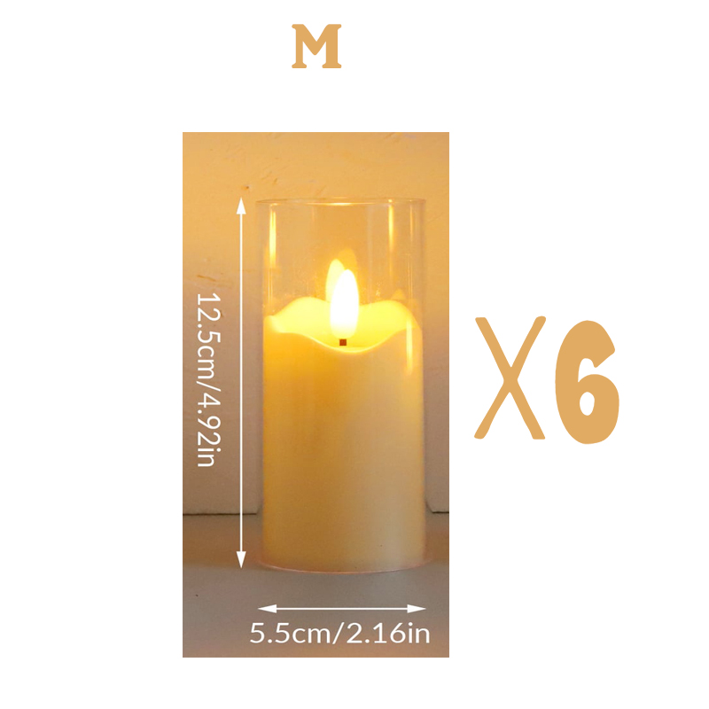1/6 stücke LED Flammenlose Elektrische Kerzen Lichter Kreative LED Tee Lampe warm Weiß Flackern Kerzen Teelicht Für Hochzeit Weihnachten: Kaltes Weiß