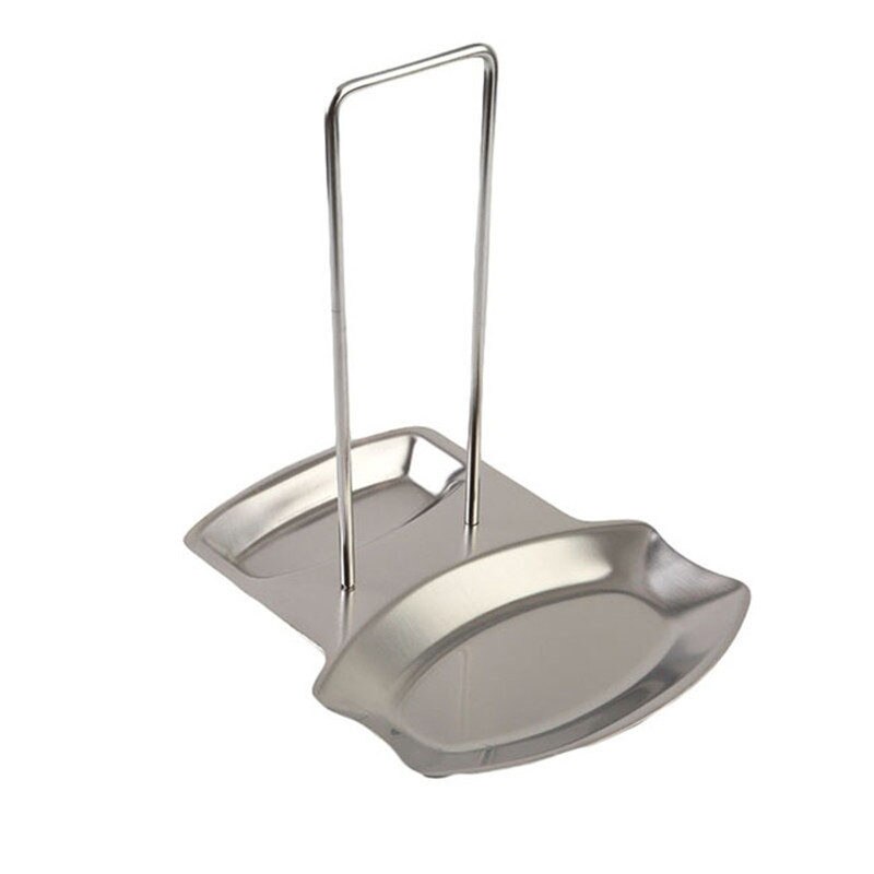 PolkaHome ® Set van 2 dekselhouders en lepelhouder in het wit - Georganiseerde keuken