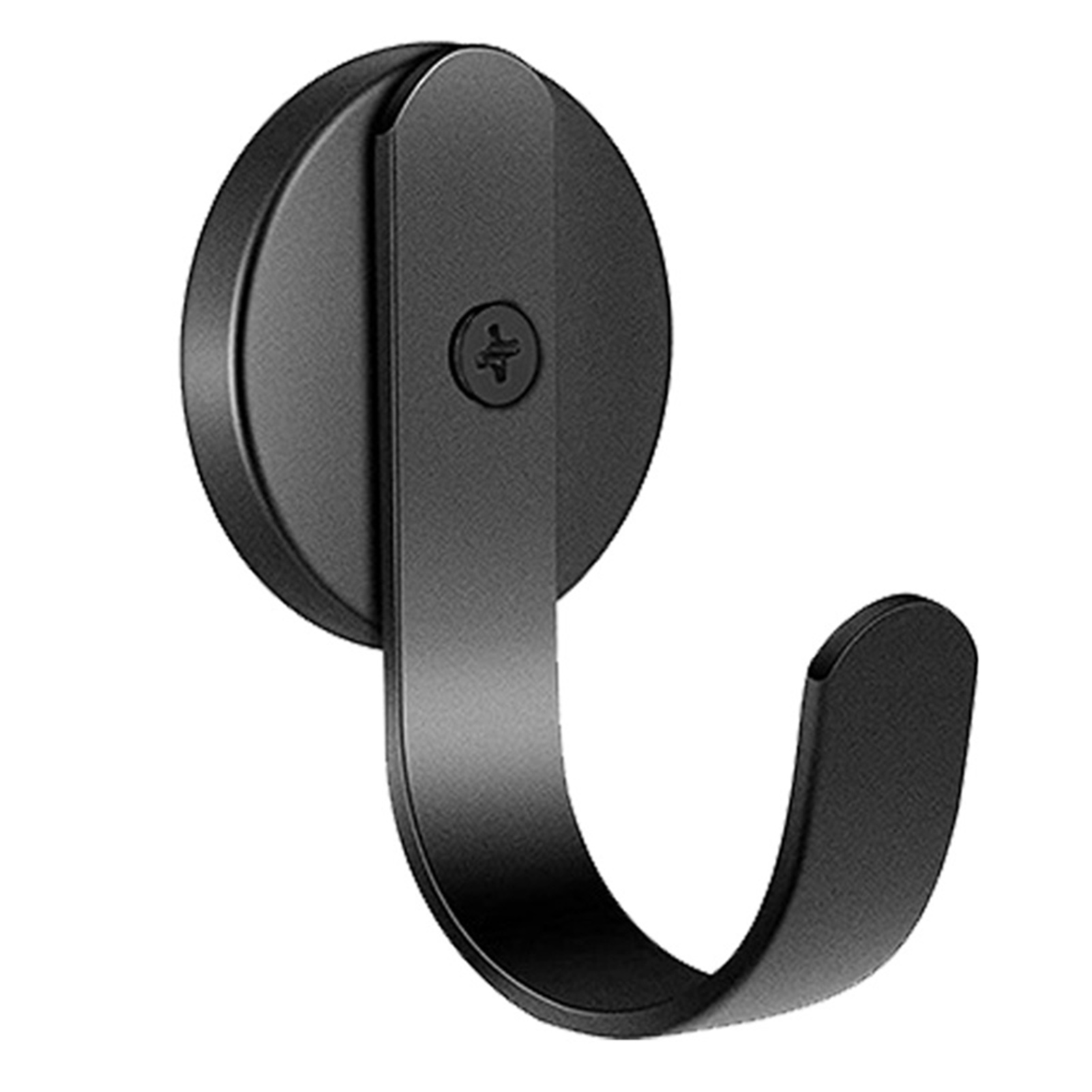 1/2/4 Stück starke magnetische Haken, robust, für Kühlschrank, Haustür, Küchenutensilien, Aufhänger für Büro, Garage, Schuppen, Fitnessstudio, Schließfächer: Black