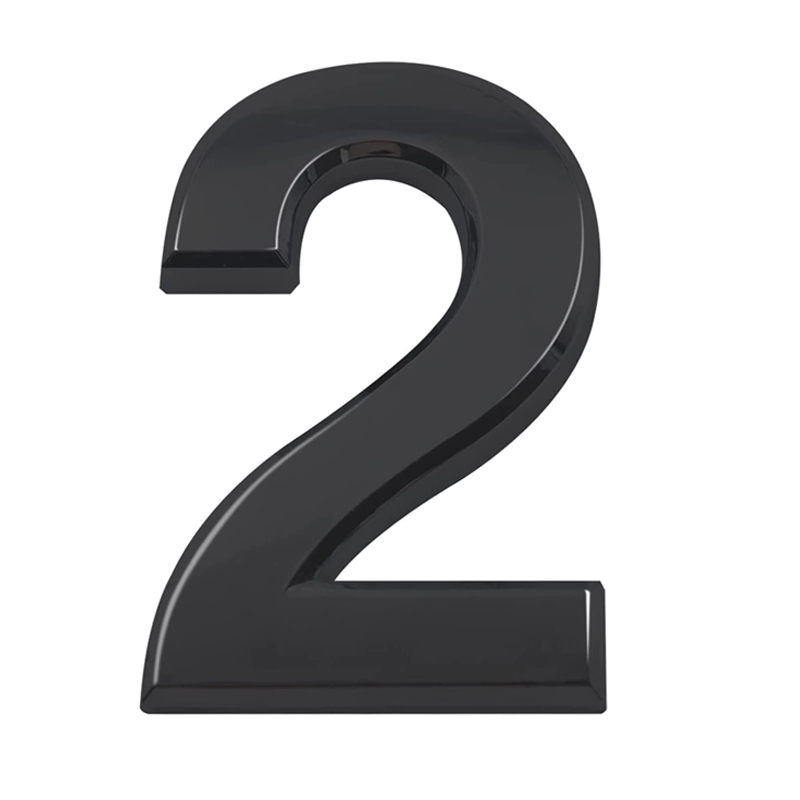 10cm 3D Style Self Adhesive House Numbers and Letters Door Address Number Stickers for Apartments Mailbox Office Hotel Room: 2