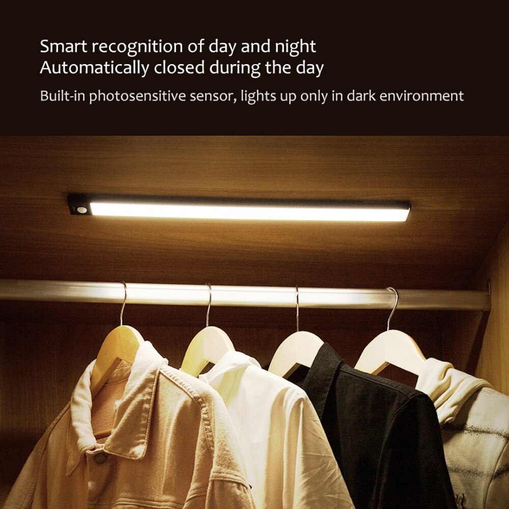 Yeelight LED Cabinet Light Motion Sensor Night Light Induction Light Easy Install Rechargeable for Kitchen Cabinet Wardrobe