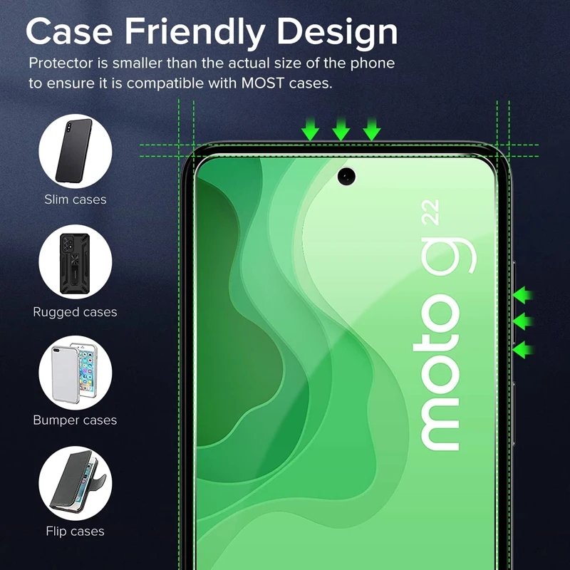Protecteur d'écran pour Motorola Moto G Stylus 5G 2023 2022 4G, 3 pièces, Film de protection en verre trempé