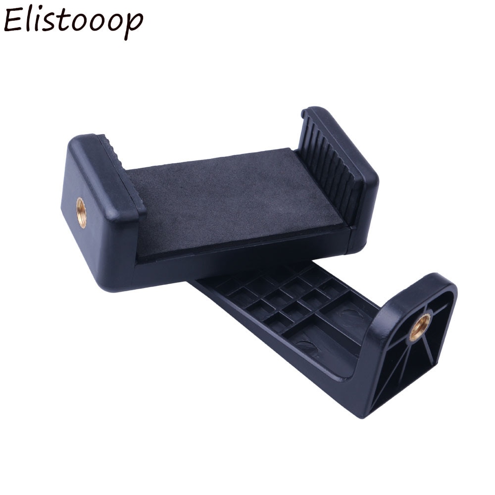 Elistooop stativmonteringsadapter universal mobiltelefonklipperholder lodret 360 graders stativstativ til smartphone til kamera