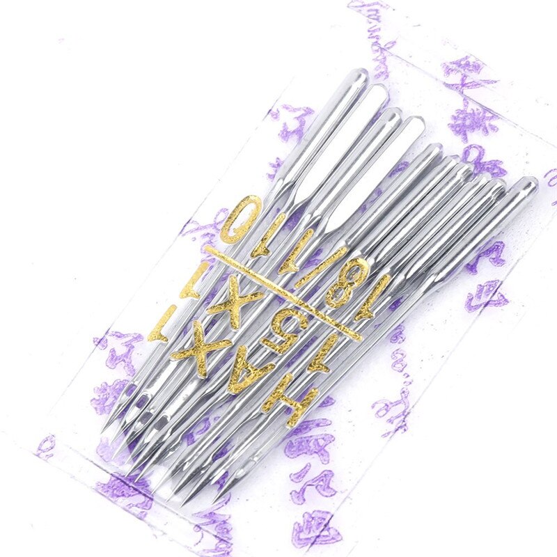 10pcs Sewing Needles Universal 15x1 Sewing Accessories for All Brand Domestic Sewing Machines 9/12/14/16/18