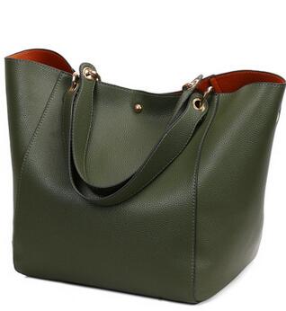 Sac à main rétro en pu, sac à bandoulière Europe et états-unis, sac à bandoulière tendance automne et hiver: green