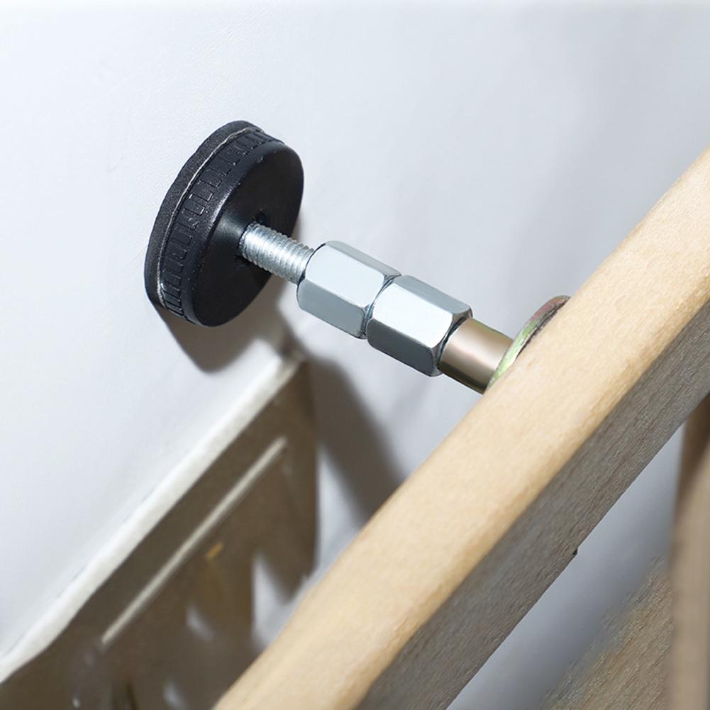2PCS Bed Stabilizer Anti-shake Self-adhesive Adjustable Fixer Support Tool for Room Wall Furniture
