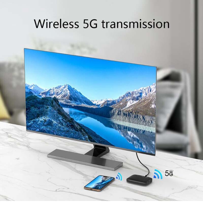 Dualband 2.4g/5g draadloze hdmi-kabel wifi-display-ontvanger tv-stickadapter dlna mirror sn-adapter voor ios en android