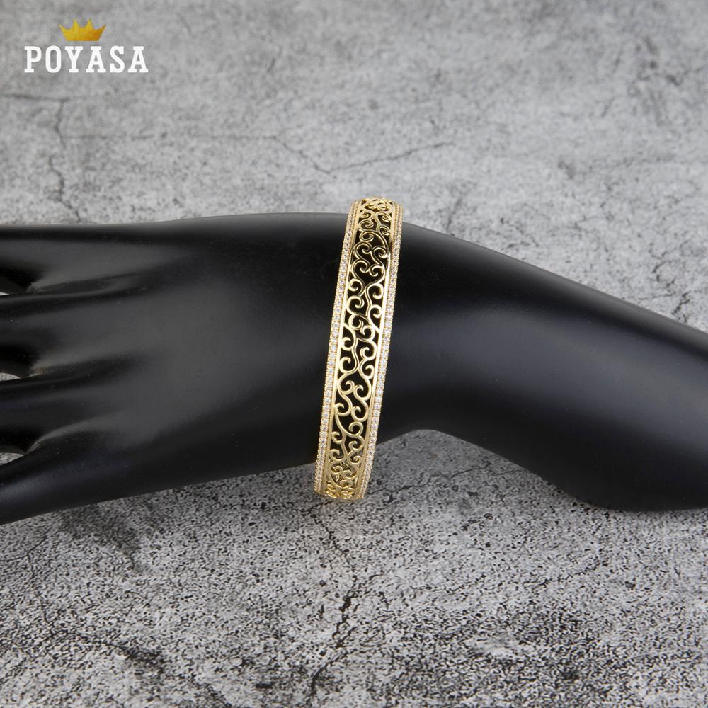 18k Gold Plated Nail Bracelet And Ring Set