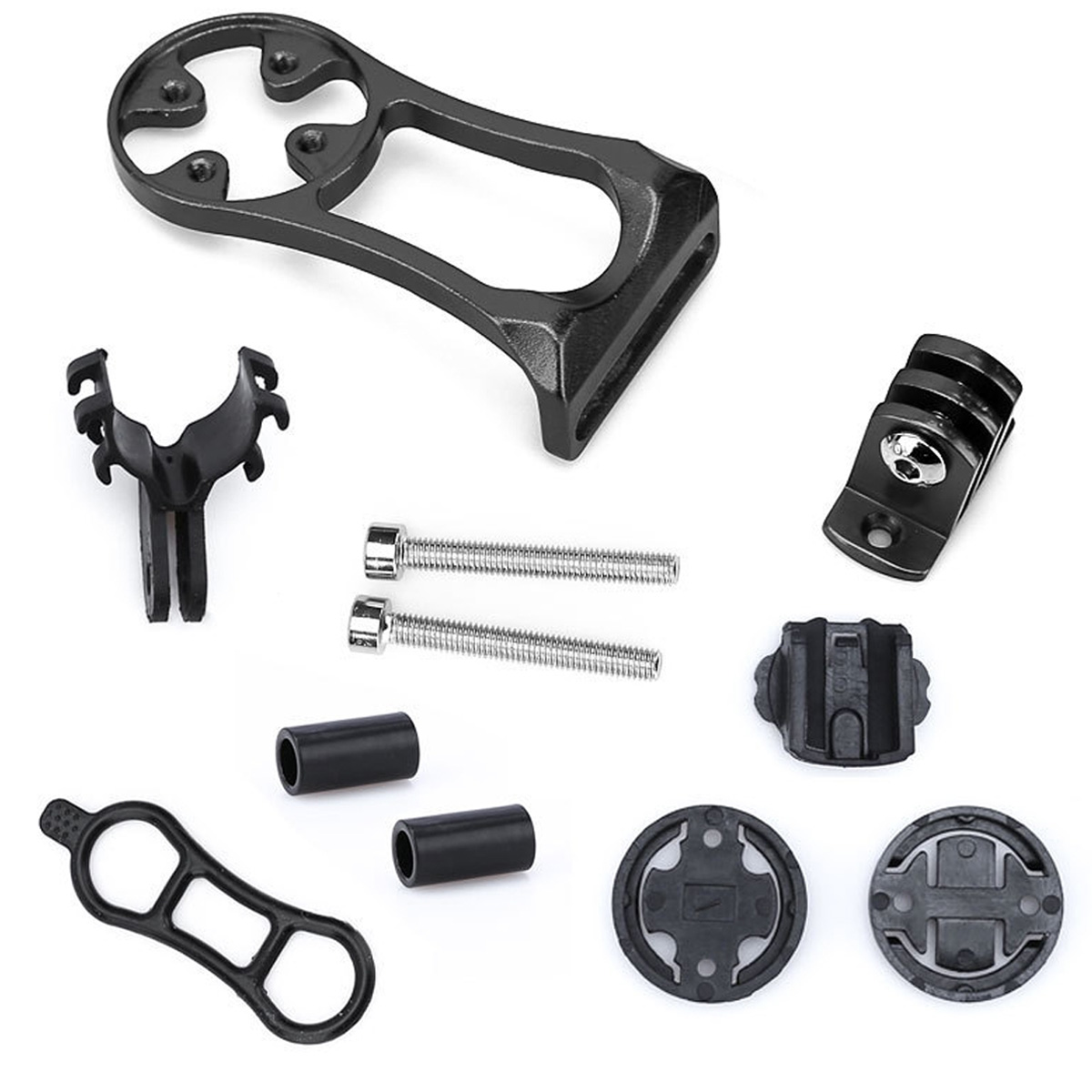 Fiets Stopwatch Houder Racefiets Computer Uitbreiding Beugel MTB Stuur Snelheidsmeter Stuurpen Mount Rack Voor Garmin Bryton Cateye: WHITE