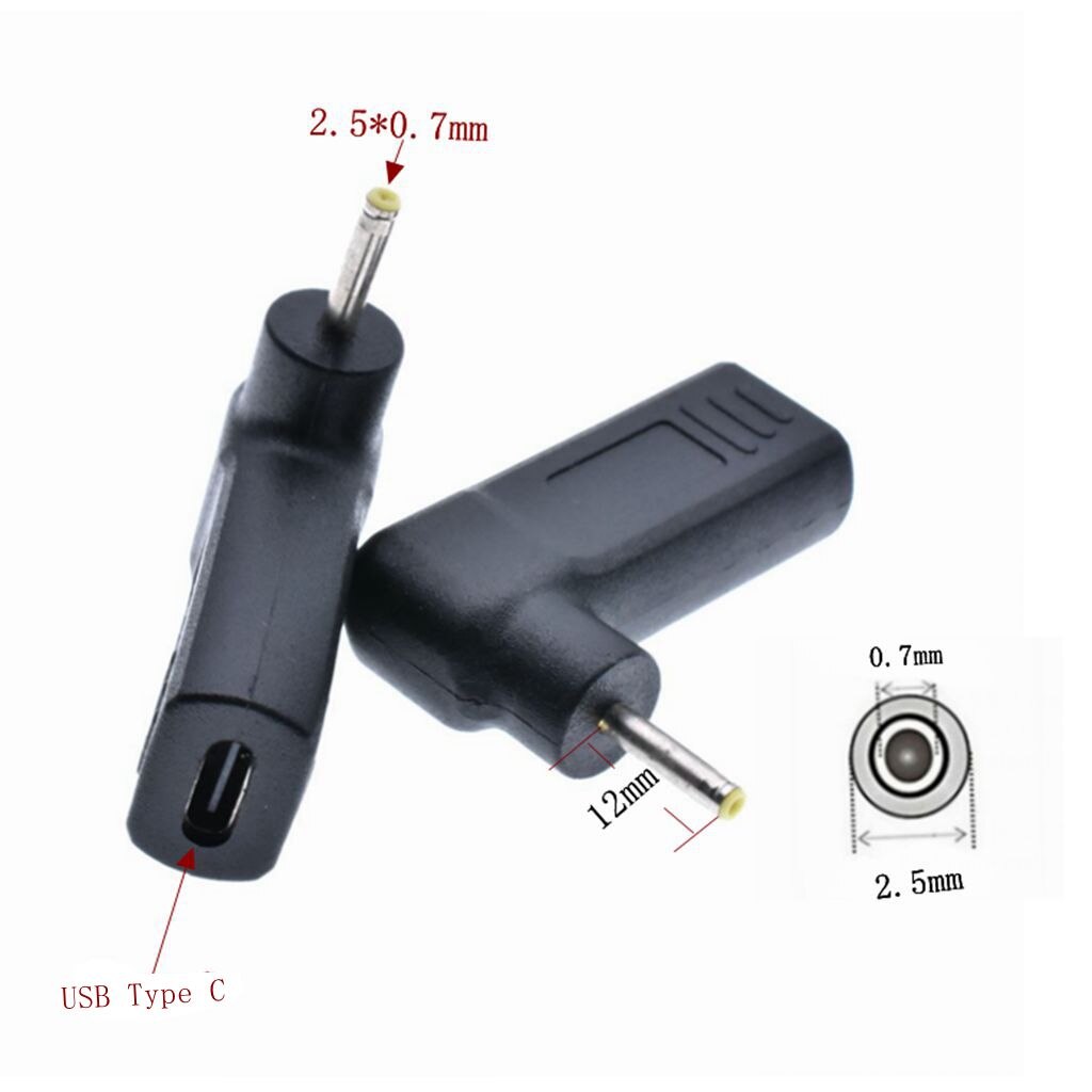 Dc Energie Adapter Stecker Konverter USB Typ C Weibliche zu 7,4x5,0mm 4,8x1,7mm 5,5 x 2,1mm Männlichen Laptop Dc Ausgang Jack Stecker: 2507 Pro Asus
