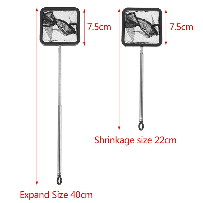 Vis Netten 1Pc Nuttig Draagbare Lange Handvat Vierkante Aquarium Aquarium Visnet Schepnet Voor Vis: Default Title