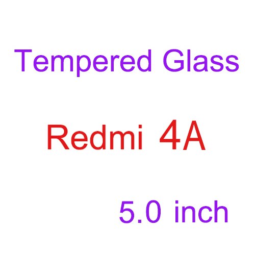 2PCS Tempered Glass For Xiaomi Mi6 Mi5 Mi5C Mi5S Mi 6 5 5C 5X 5S A1 4i Plus Case For Xiaomi Redmi 4 4A 4X Pro Note 4X 4 5A Cover: RedMi 4A