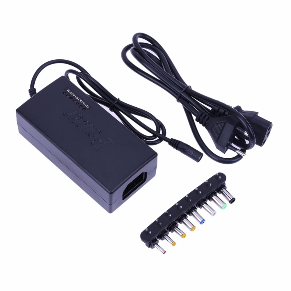 Universal EU Plug Notebook PC Charging Power Adapter Cord AC Wall Charger Supply Plug for Laptop PC Computer with 8 Tips