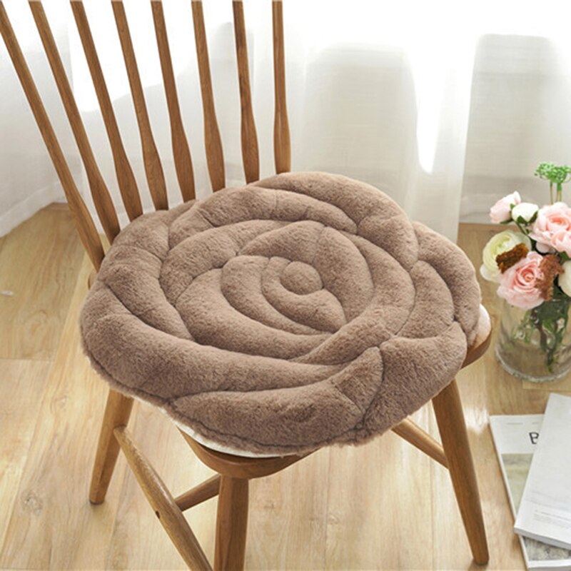 Komfortabel pute rose pute kontorstol pute høst og vinter tatami varm plysj polstret pute