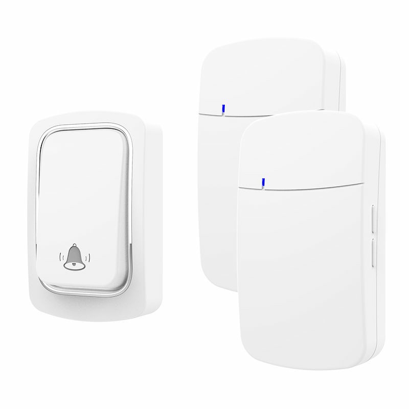 Sonnette sans fil, aucune batterie requise, étanche, auto-alimentée, ensembles de sonnettes de porte, carillon cinétique pour la maison et l'extérieur
