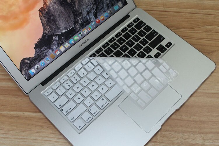 17 Colors US Keyboard Cover Silicone Skin Gel Case for Macbook Air 13" 15" 17"/Macbook Air Pro Protector: White