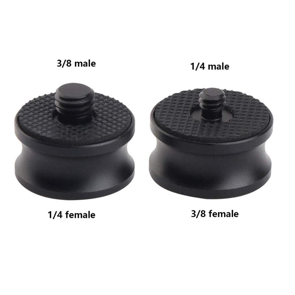 Camera Tripod Screw Adapter 2 PCS Pack, 1/4-20 (Female) to 3/8-16(Male) + 3/8-16(Female) to 1/4-20(Male) Screw Pack, Aluminium B