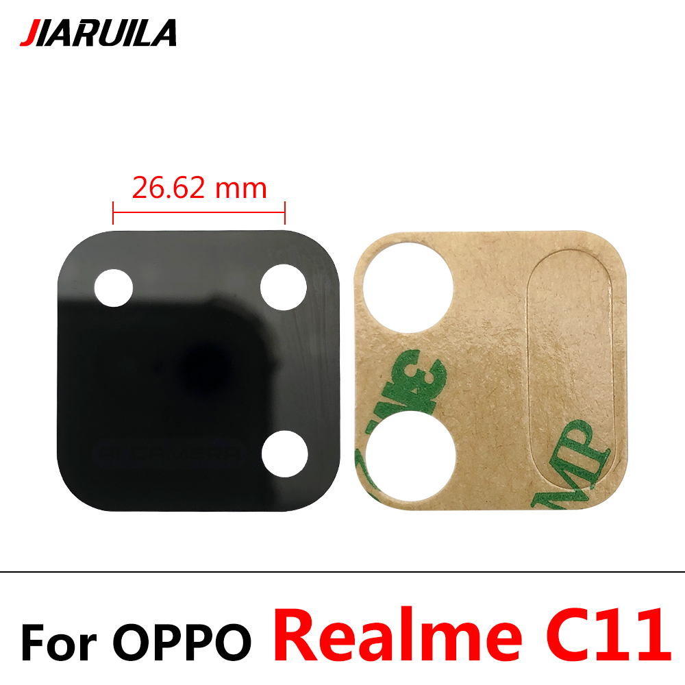 100% oryginalna tylna soczewka aparatu tylnego obiektyw z samoprzylepną do Oppo A1k A5S A8 A9 A15 A16 A52 A53 A54 A74 A93 Realme 5 6 C3 C11 Z6: Realme C11