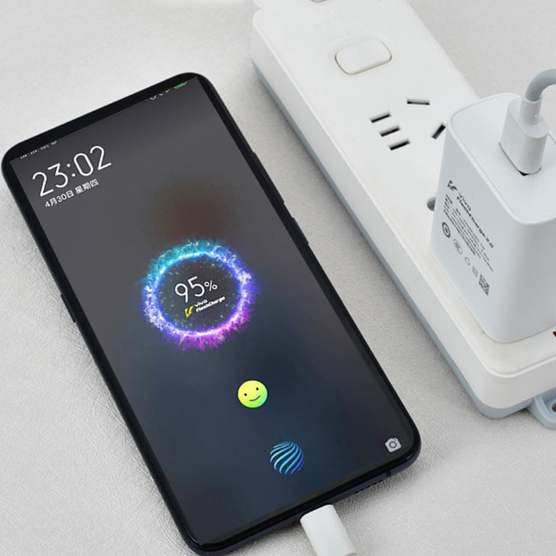 Original Vivo 44W FlashCharg 2.0 Charger EU US Fast Charging Adapter 100CM Type C Cable For Vivo X50 X30 X60 Pro S7 S12 iQOO Z1X