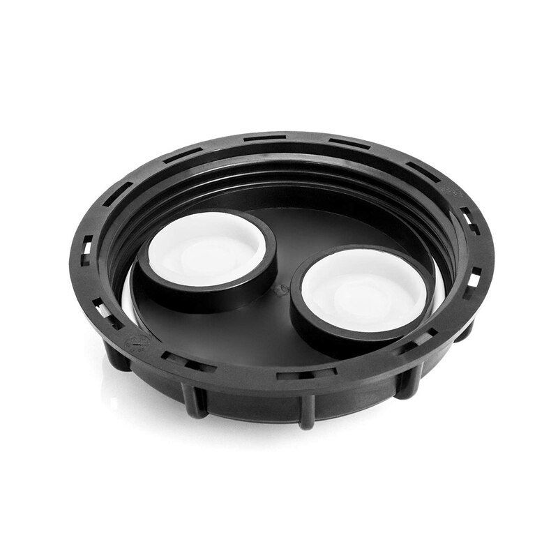 IBC Cap High Chemical Resistance Double Vent Holes 6.5 Inches, Fine Thread