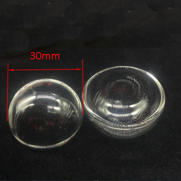 10 pièces hémisphère verre breton couvercle, bricolage clair demi-rond bouteille verre globe bulle verre fiole pendentif 8-70mm: Argent