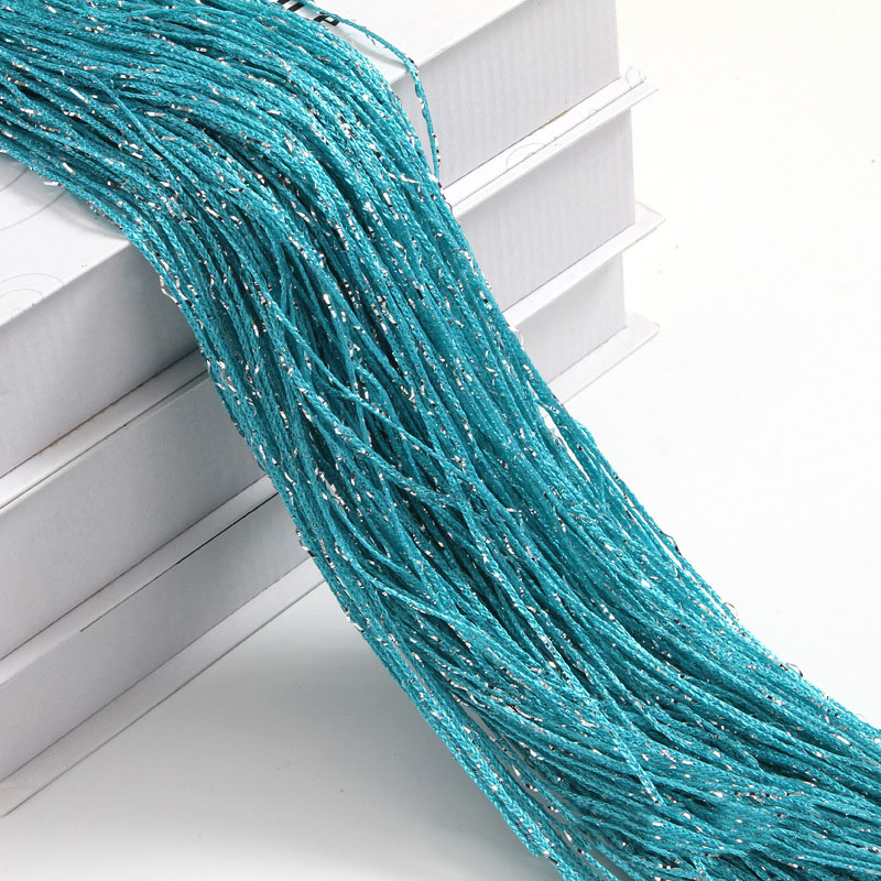 Rideau de porte à paillettes 100x200cm, 1 pièce, rideau de porte bon marché, perles diviseurs de pièce, frange perlée, panneau de fenêtre en tissu polyester 1x2m: Light Blue