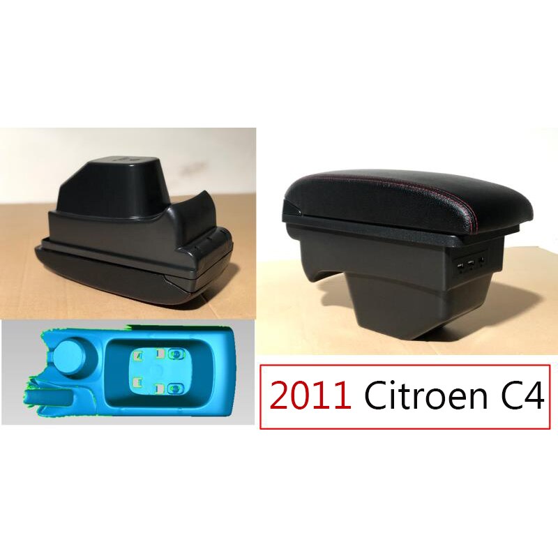 Reposabrazos universal para SW 308, compartimento central para coche, accesorios de modificación con USB, sin montaje