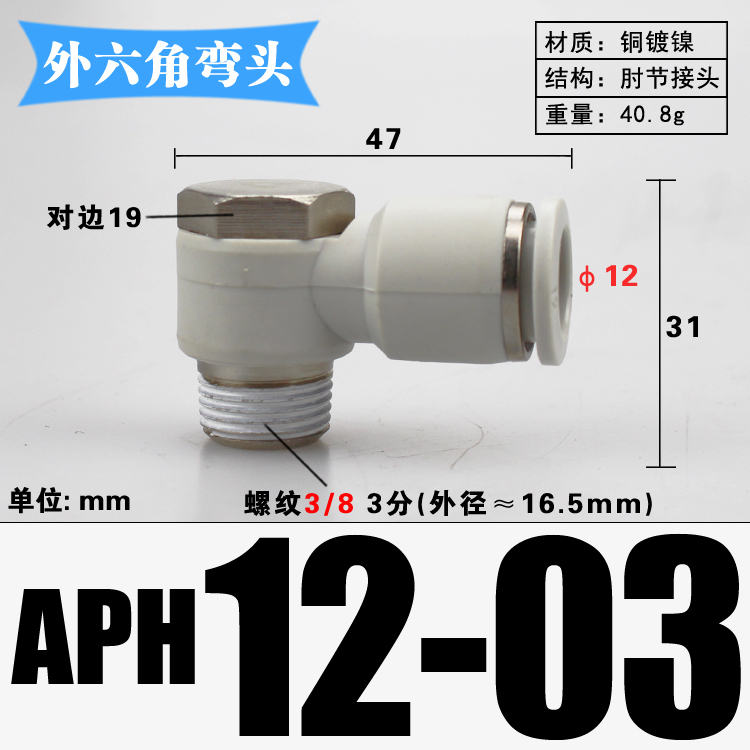 M3 M4 M5 M6 1/8" 1/4" 3/8" 1/2" BSP mannelijk naar 4 6 8 10 12 14 16 mm buiselleboog messing pneumatische luchtfittingen push-in connector: Rose Rood