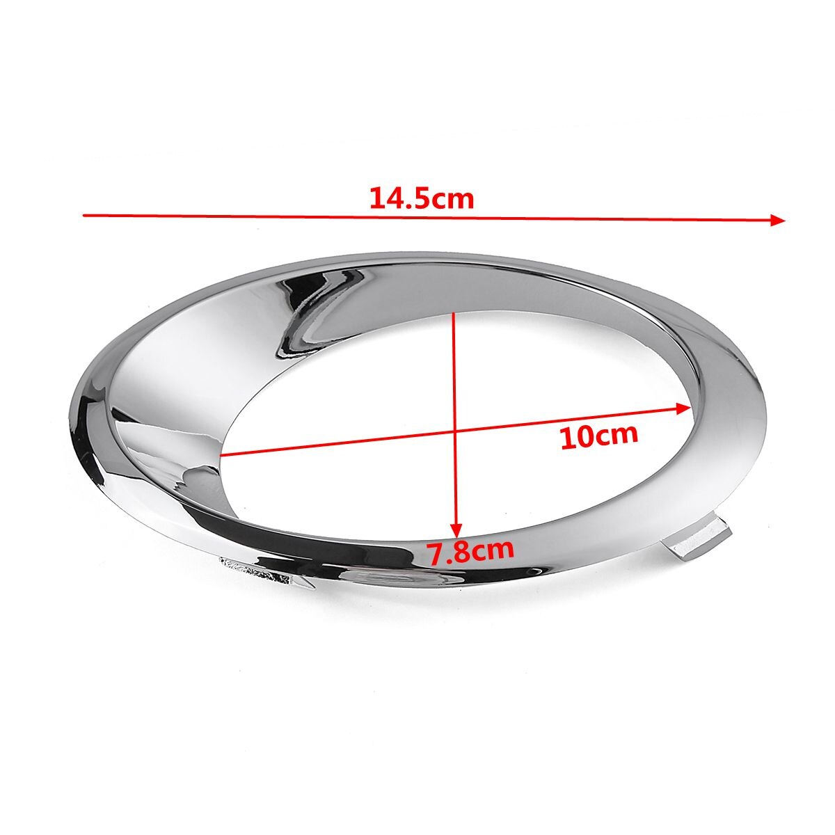 LH/RH Chrome Fog Light Cover Bezel Trim Ring for Ford Fusion Mondeo