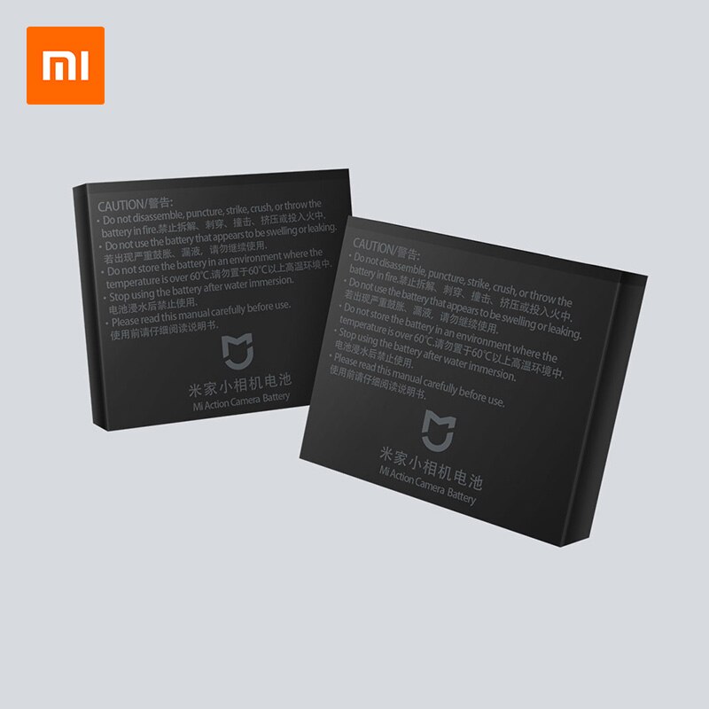 Originele 1450mAh 3.8V Oplaadbare Batterij voor Xiaomi Mijia 4K Mini Actie Camera Accessoires Batterijen Oplader Opladen Case