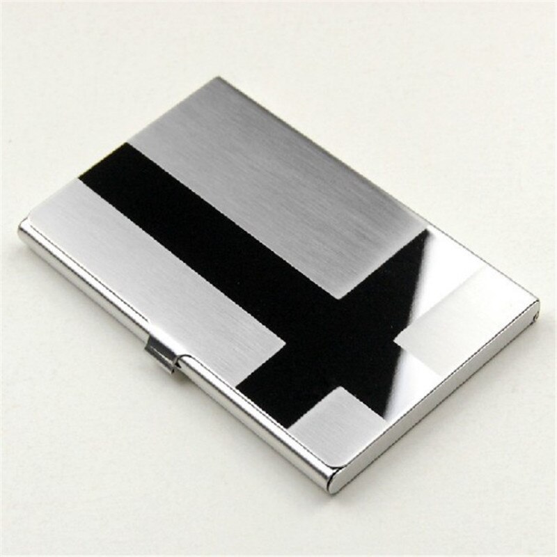 Mannen Metalen Rvs Kaarthouder Case Silver Aluminium Zaken Id Credit Bank Card Case Voor Kaarten