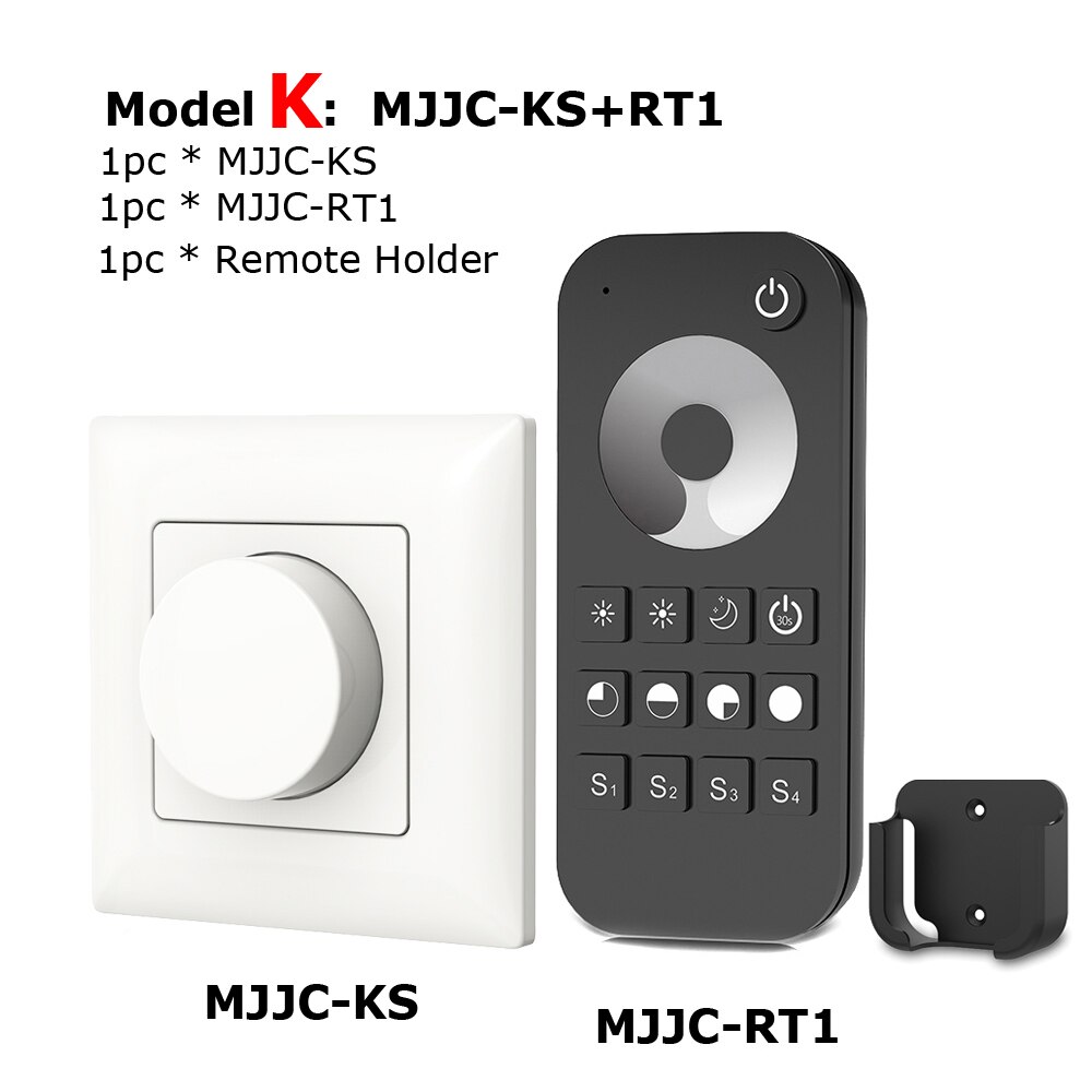 LED Dimmer 220V 230V 110V AC Wireless 2.4G RF Remote Controller Dimmable Wifi Smart LED Lamp Bulb Knob Triac Dimmer Light Switch: Model K