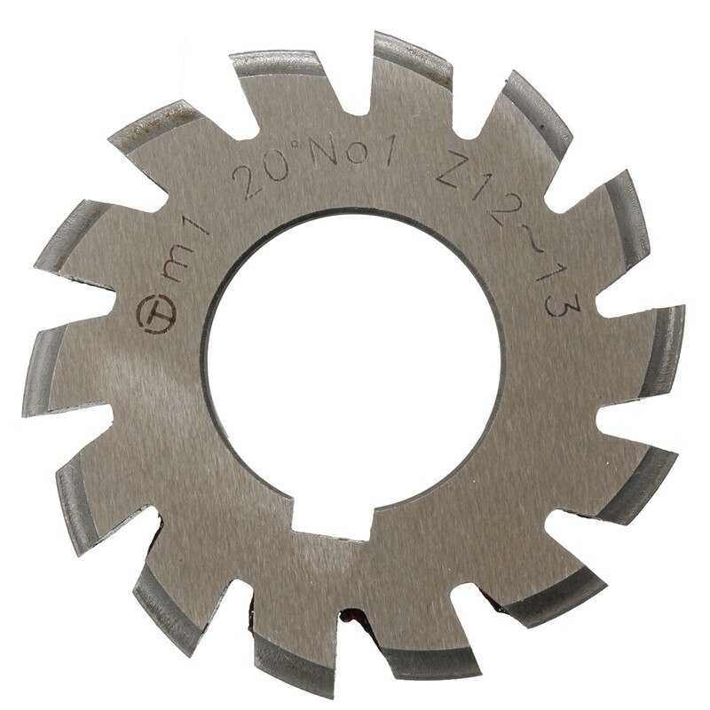 Module 1 PA20 Degrees Bore 22mm #1-8 HSS Involute Gear Milling Cutter High Speed Steel Gear Milling Cutter Gear Cutting Tools