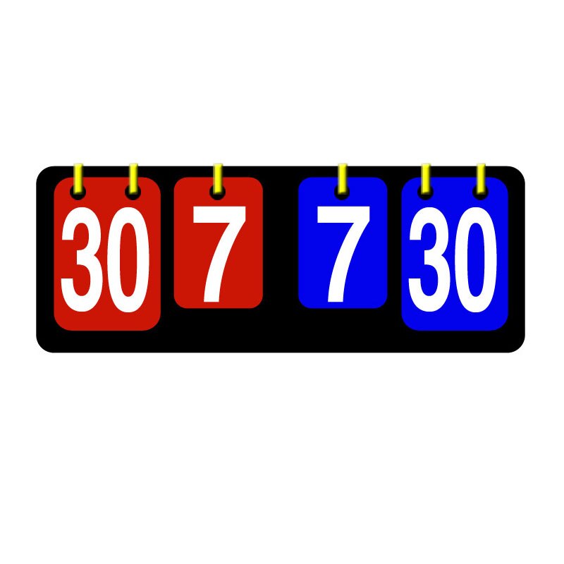 Basketbal Score Board 4 Digit Sport Scorebord Voor Scheidsrechter Volleybal Tafeltennis Handbal Badminton Scoren Apparatuur