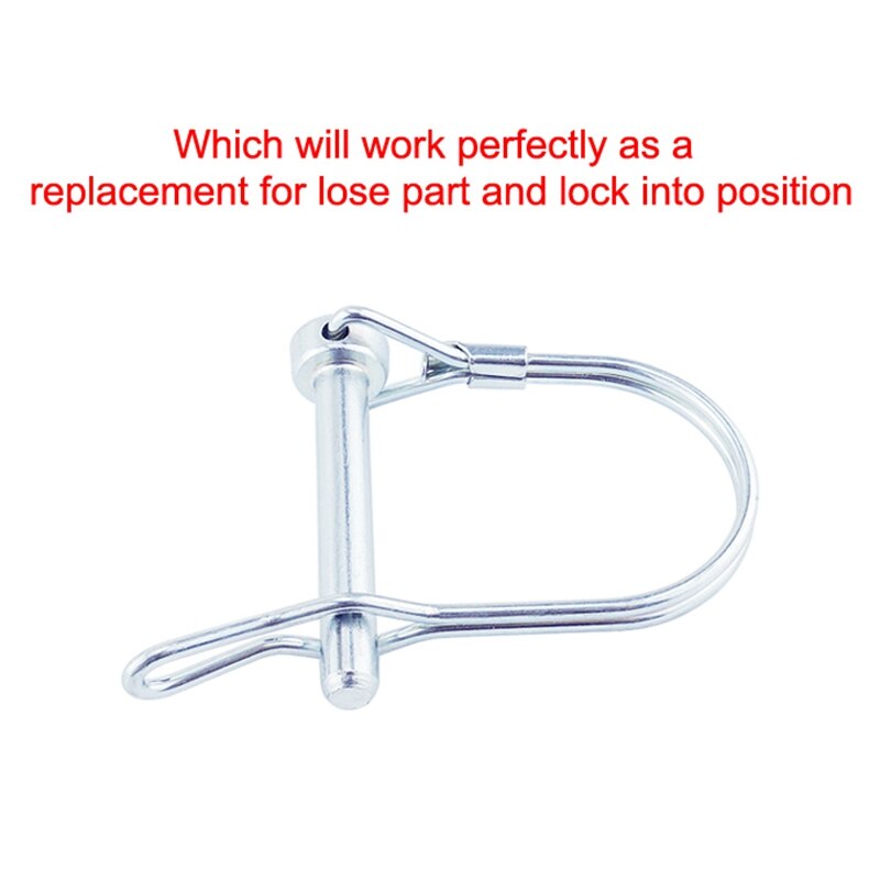 5Pcs Quick Lock Release Trailer Truck Coupler Safety Pin Bicycle Stroller Cargo Boat Hitch Hook Clip D Shape Buckle Pin