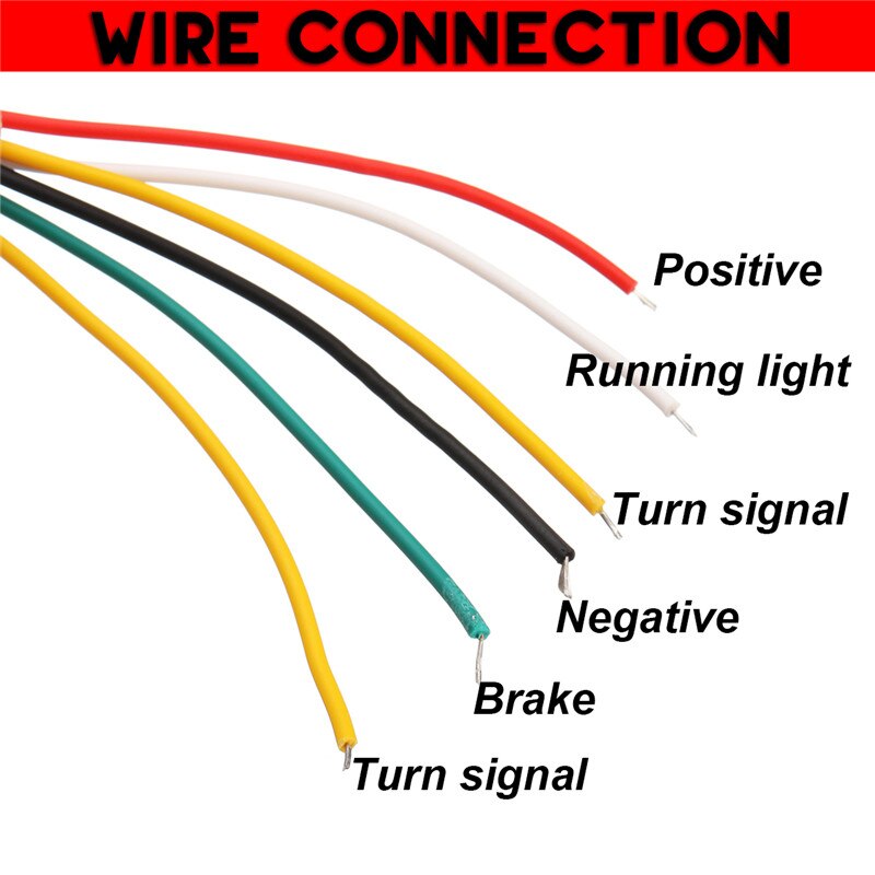 22cm 3w motorfiets achterrem stop strip licht links/rechts stromende lamp met controledoos 12v 12 rgb lichtstrip